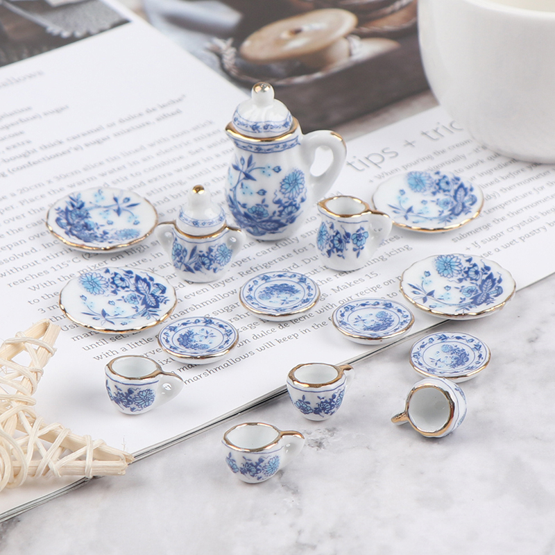 15Pcs 1:12 Miniature Porcelain - đánh giá và giá Kids Toys Kitchen Set
