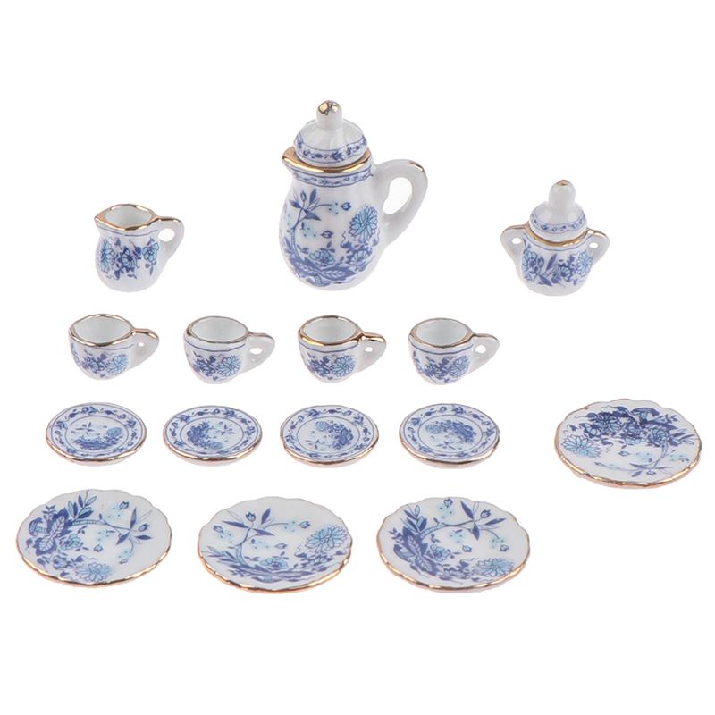 15Pcs 1:12 Miniature Porcelain - đánh giá và giá Kids Toys Kitchen Set