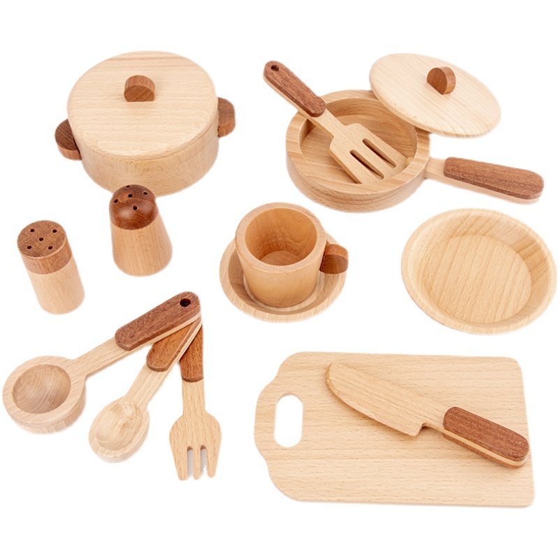 Maoduo Toys Beech Wooden Kids  - đánh giá và giá Kids Toys Kitchen Set
