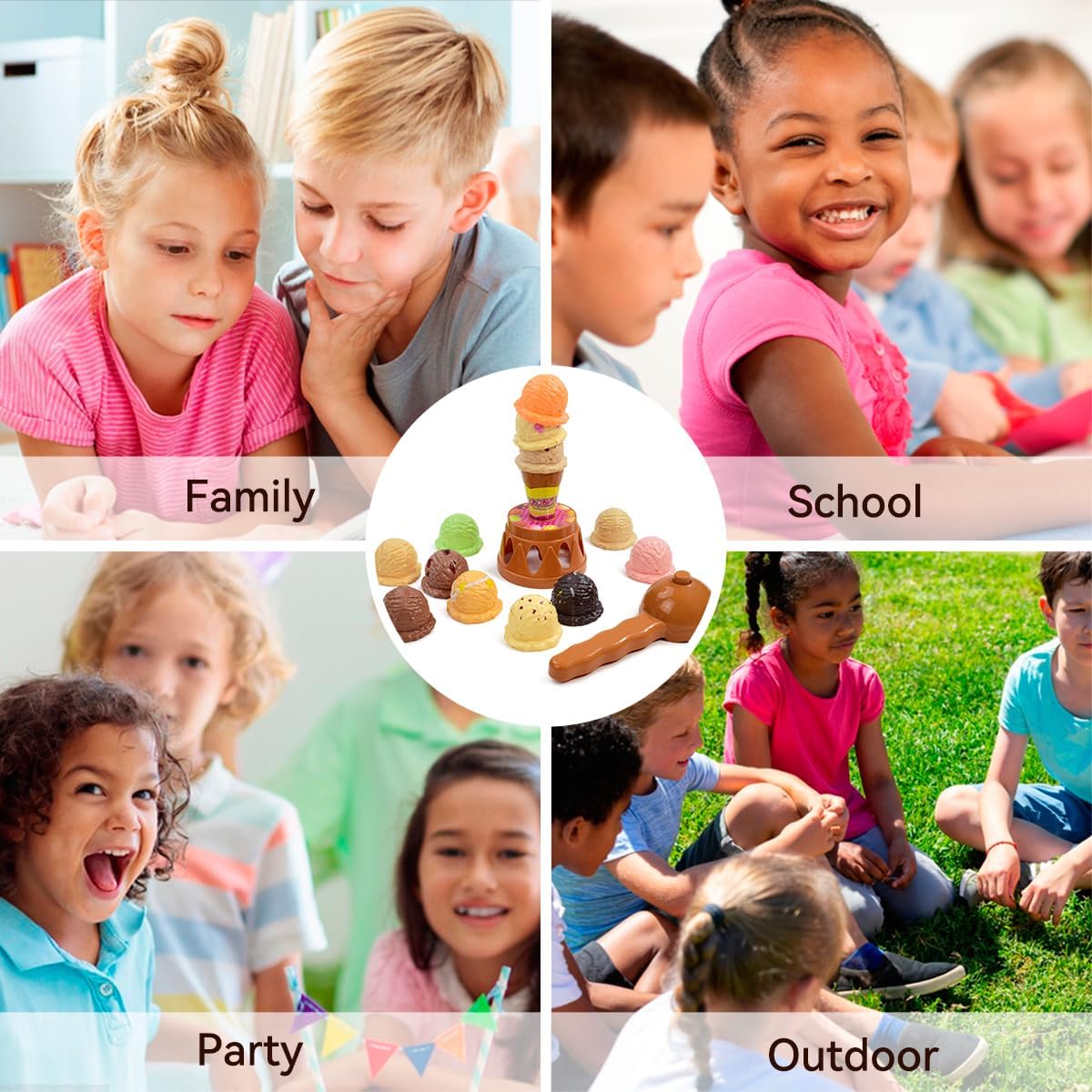 Children's Ice Cream Stacking  - đánh giá và giá Kids Toys Kitchen Set
