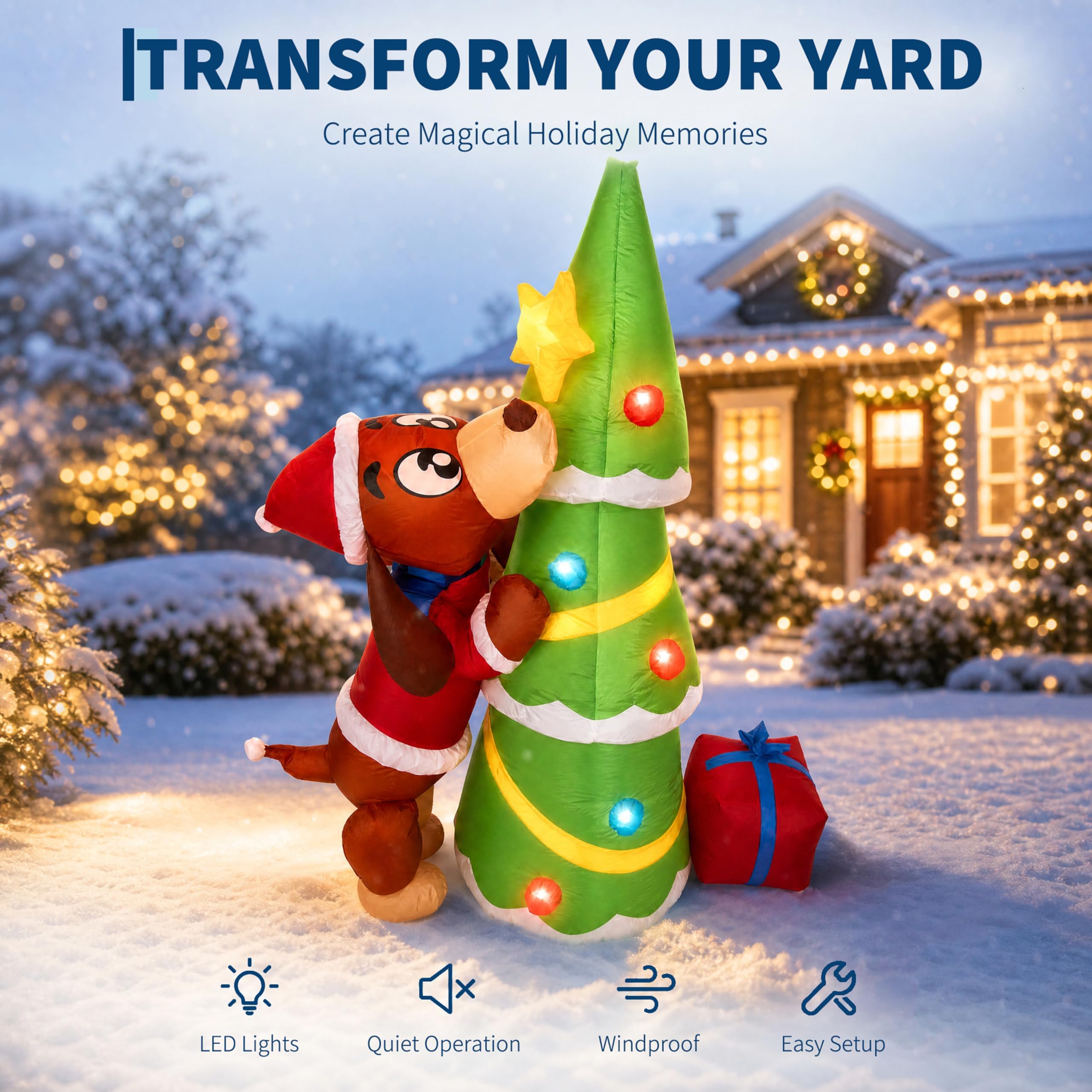 7ft 210cm Giant Inflatable Chr - đánh giá và giá Kids Yard Toys