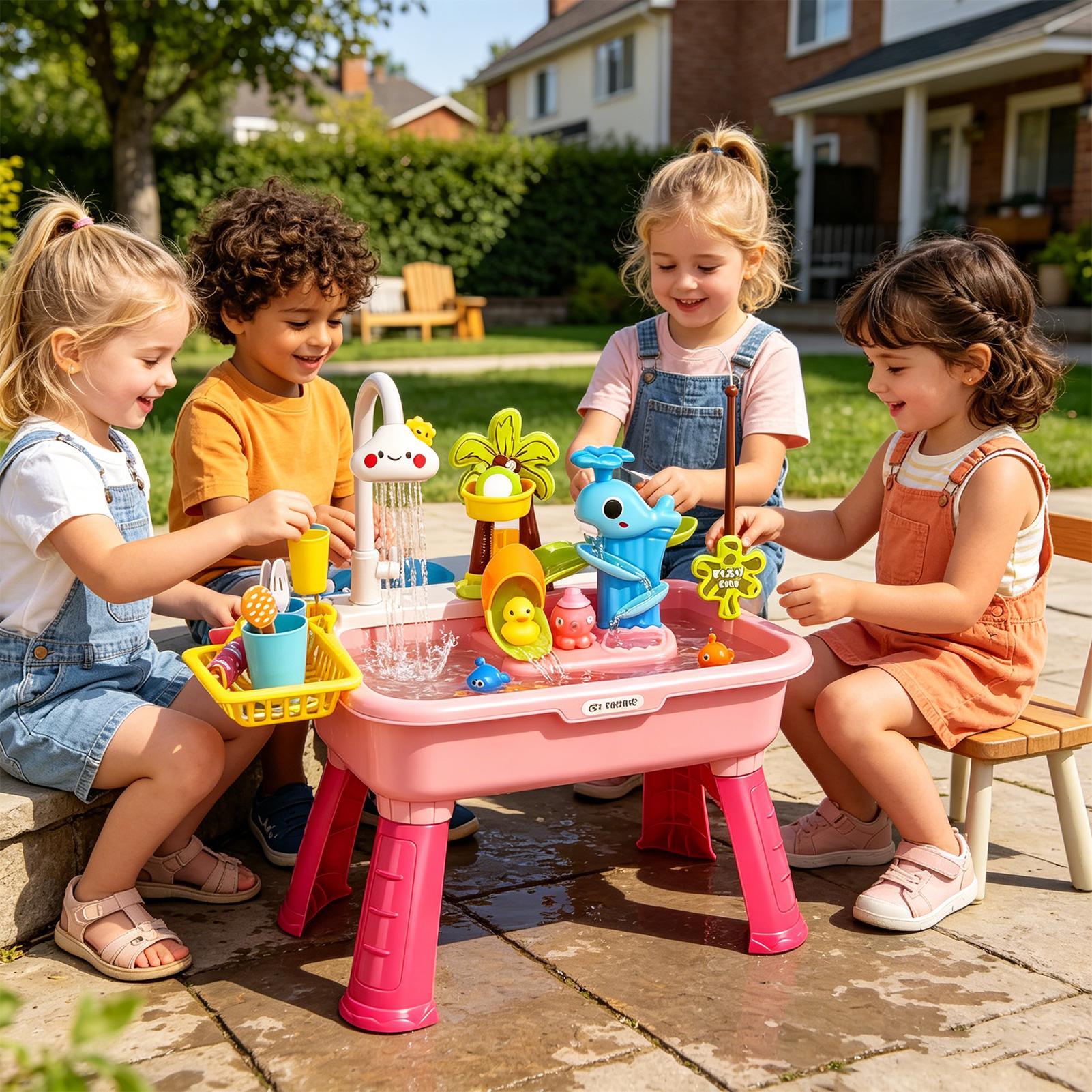 Kids Electric Play Sink with R - đánh giá và giá Kids Toys Kitchen Set