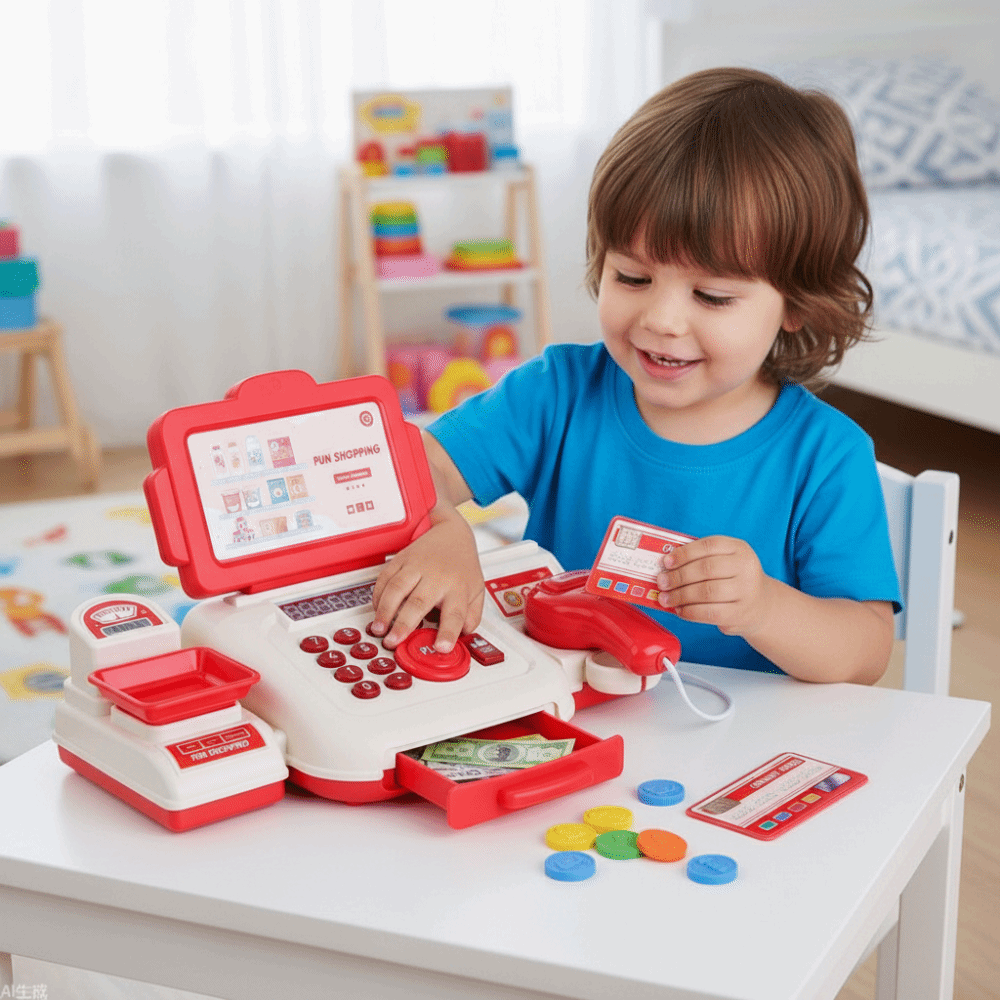 Puzzle Simulation Supermarket  - đánh giá và giá Toy Cash Register