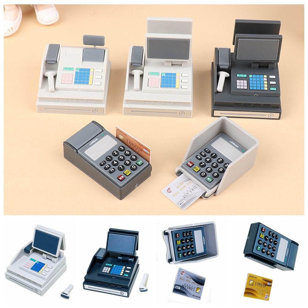 DIY Dollhouse POS Machine Play - đánh giá và giá Toy Cash Register