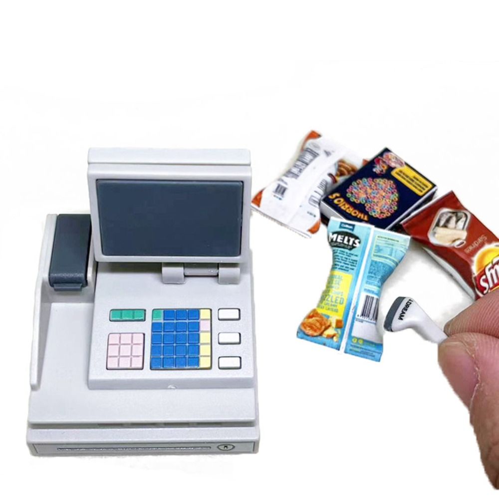 DIY Dollhouse POS Machine Play - đánh giá và giá Toy Cash Register